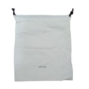 Authentic Celine Drawstring Dust Bag/Pouch CREAM Fabric Size 15x13